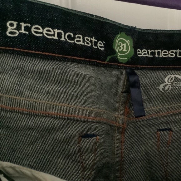 Earnest Sewn Blue Organic Straight Leg Denim Jeans Size 31 NEW WITHOUT TAGS - Picture 9 of 13